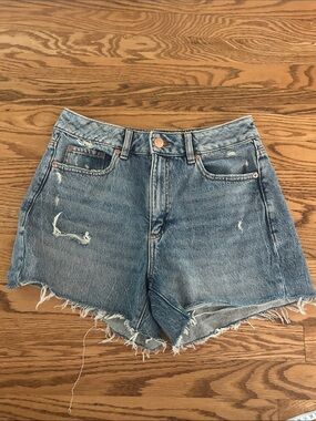 Garage Classic Distressed Denim Women’s Shorts - Blue